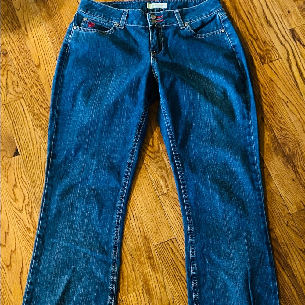 Wrangler Twisted X Jeans, “Jackson” lower rise, size 9/10 x 34